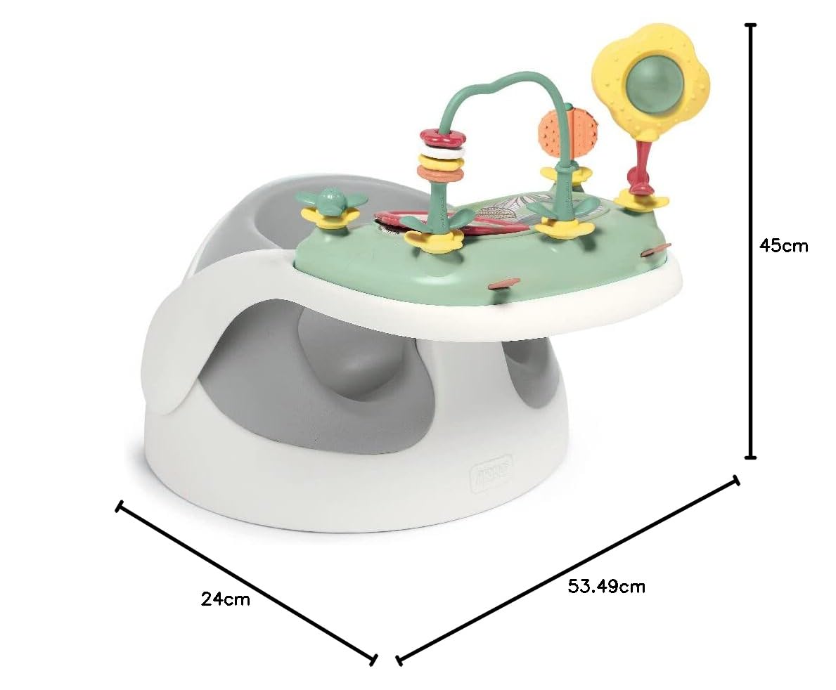 Mamas & Papas Baby Snug Floor Seat and Activity Tray - Blossom (Pink)