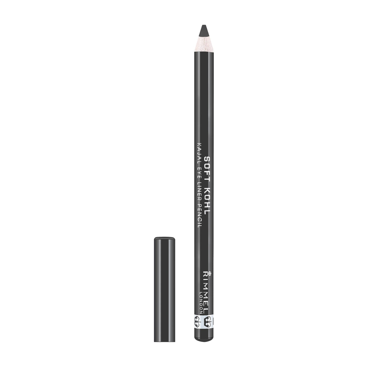 Rimmel Soft Kohl Kajal Professional Eyeliner Pencil Bundle, Intense Long-Lasting Colour, Up to 12 Hours Wear, Smudge Proof, Pack of 3, Jet Black