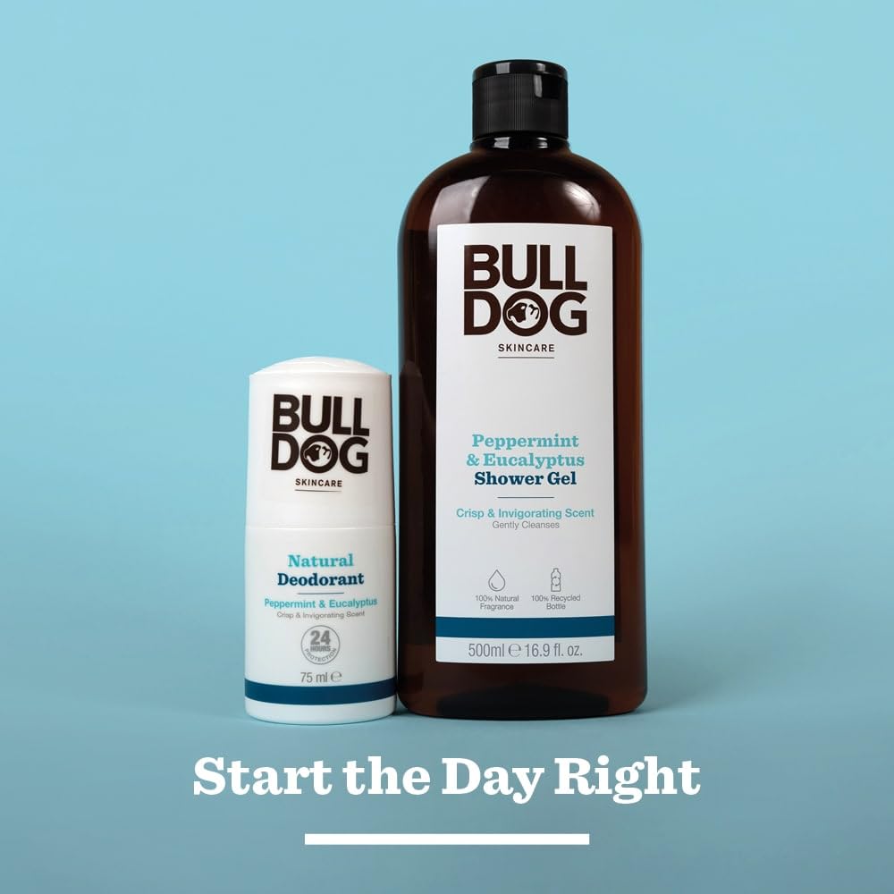 BULLDOG SKINCARE Lemon & Bergamot Shower Gel for Men, 500ml