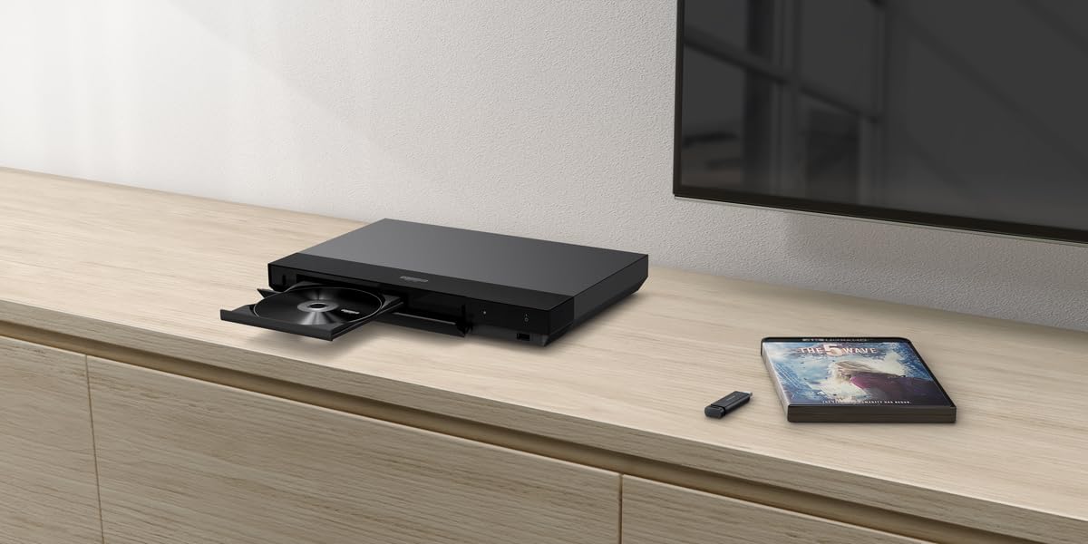 Sony UBP-X700K 4K Ultra HD Blu-ray Disc Player – High Resolution Audio, HDR10, Dolby Vision, Advanced upscaling, Universal player, HDMI & Coaxial SPDIF, User-friendly UX