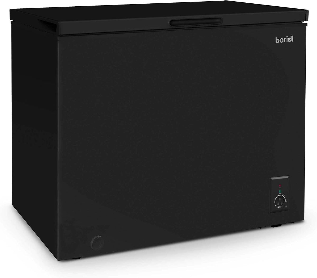 Baridi 299L Freestanding Chest Freezer with Adjustable Thermostat, Black - DH261