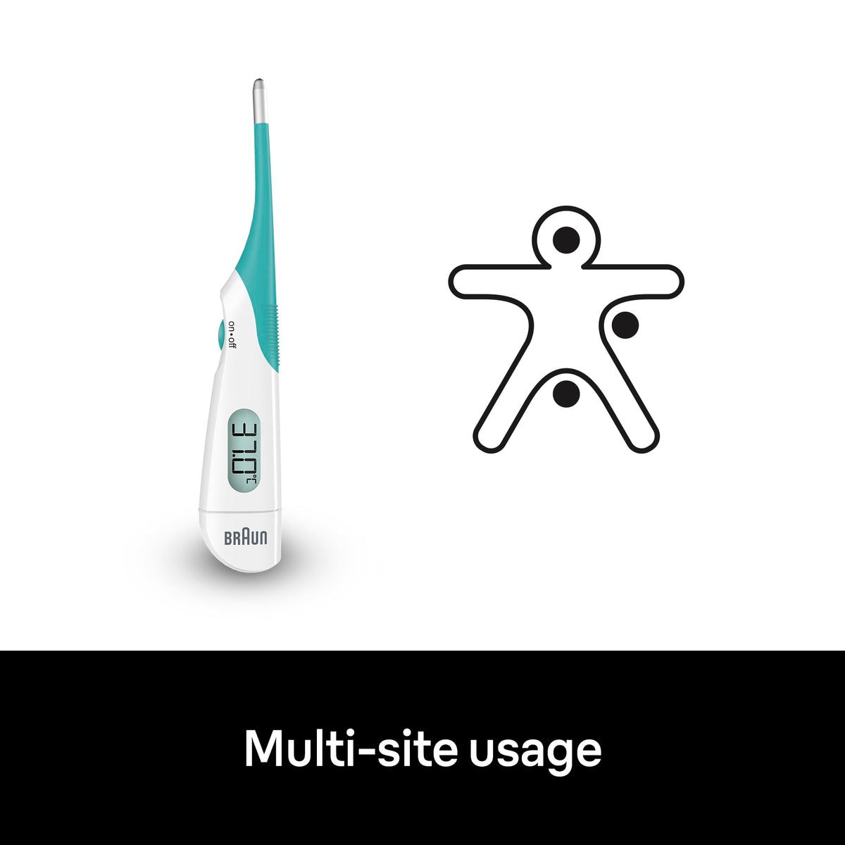 Braun Age Precision Digital thermometer | Digital Stick Multi-Site Usage