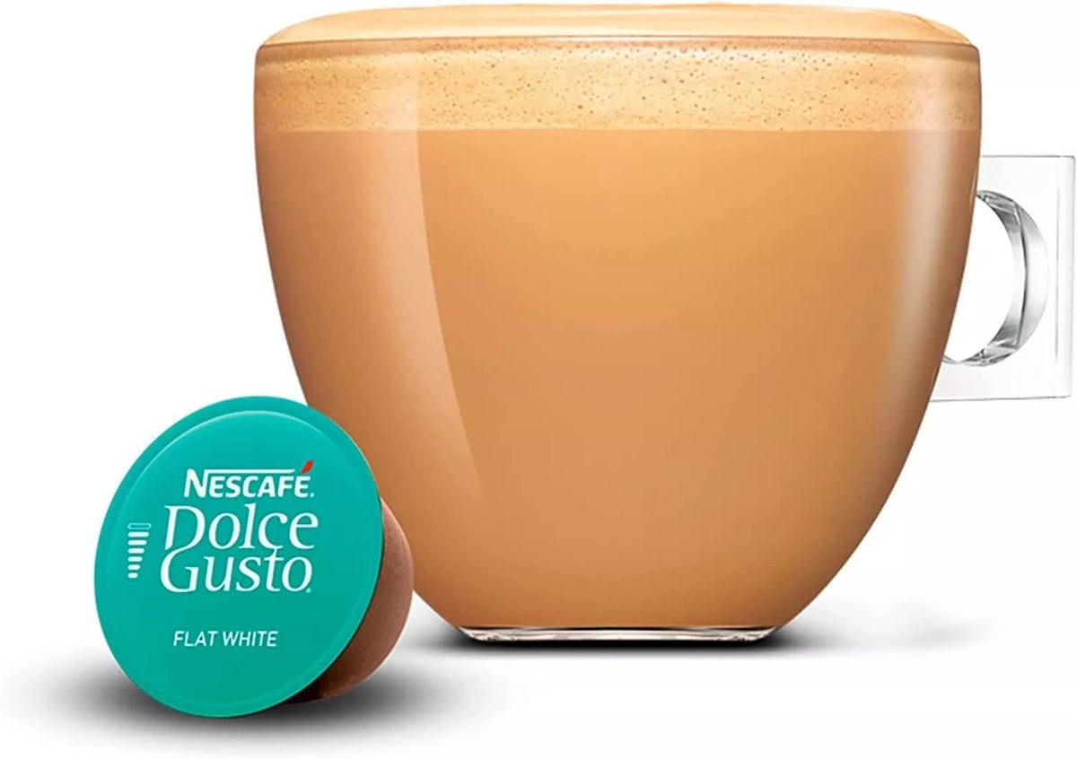Nescafé Dolce Gusto Flat White Coffee Pods 16 Pods | Multipack of 3