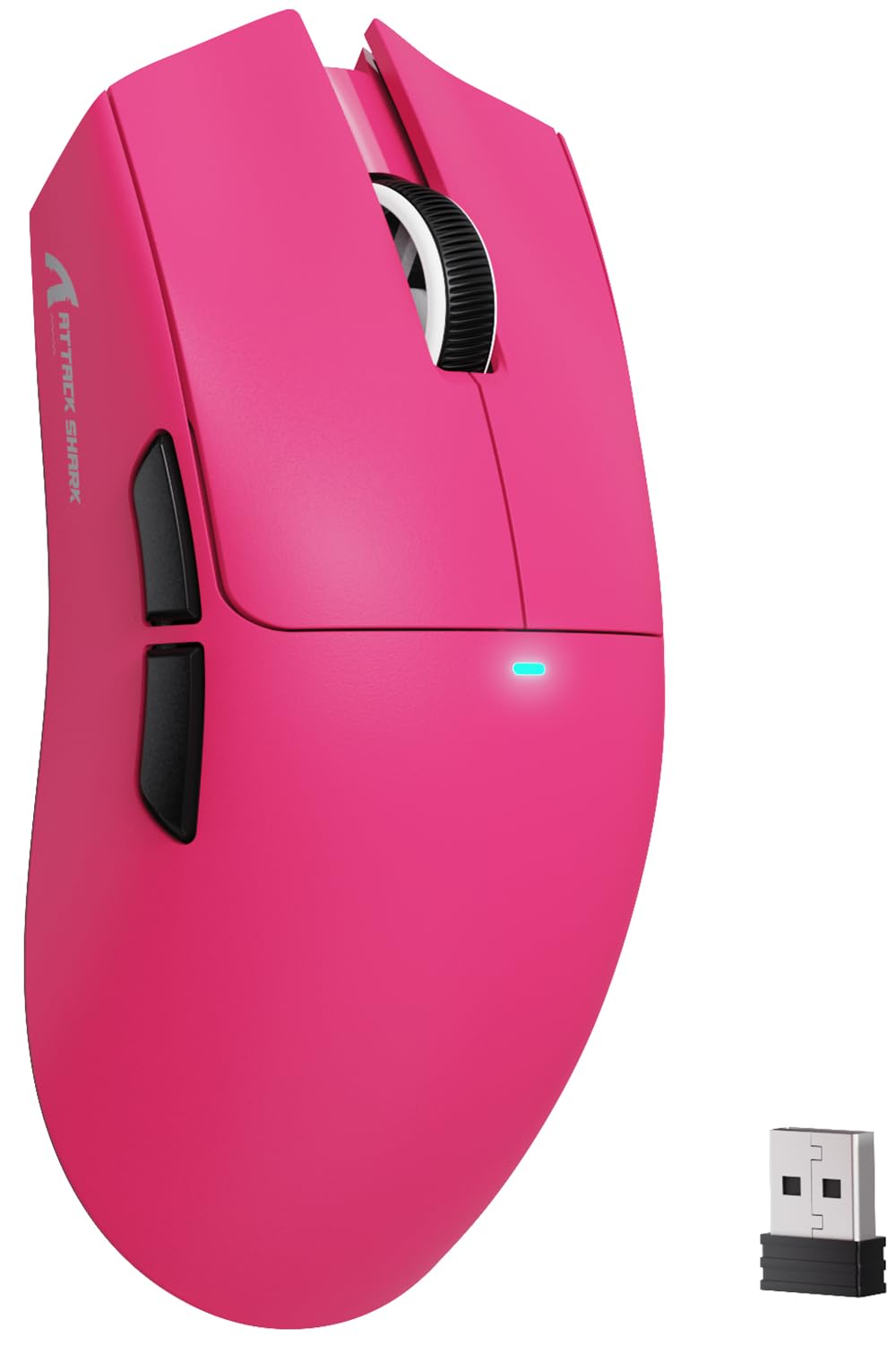 ATTACK SHARK X11SE Wireless Gaming Mouse, 63g Superlight With PixArt PAW3311 Sensor, 22000 DPI, Tri-Mode BT/2.4Ghz/Wired, 1000Hz Polling rate, 300mAh Battery, Dual Driver, for PC/PS/Mac (Berry Red)