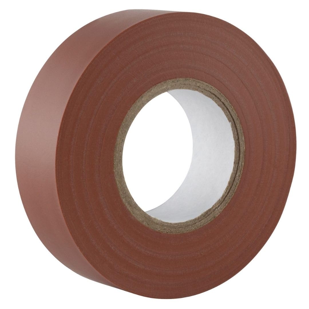 Gocableties Grey Electrical Tape, 19mm x 20m, Strong Self-Adhesive PVC Insulation Tape for Insulating, Repairing and Protecting Electrical Wires, 2 Rolls
