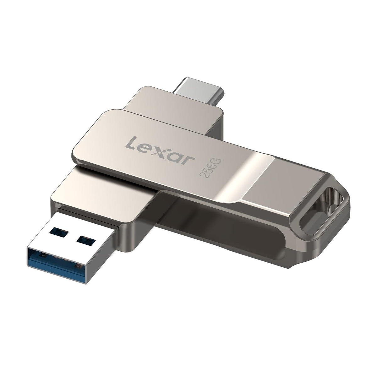 Lexar D40E 64GB Dual USB 3.2 Gen 1 Type-C Jump Drive,Champagne Silver
