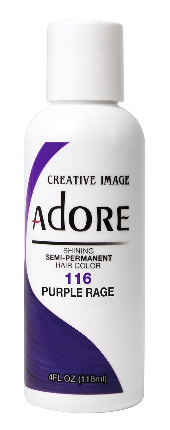 Adore Shining Semi Permanent Hair Colour 121 Jet Black – Vibrant Black Hair Dye, Vegan & Cruelty-Free, Ammonia, Peroxide & Alcohol Free