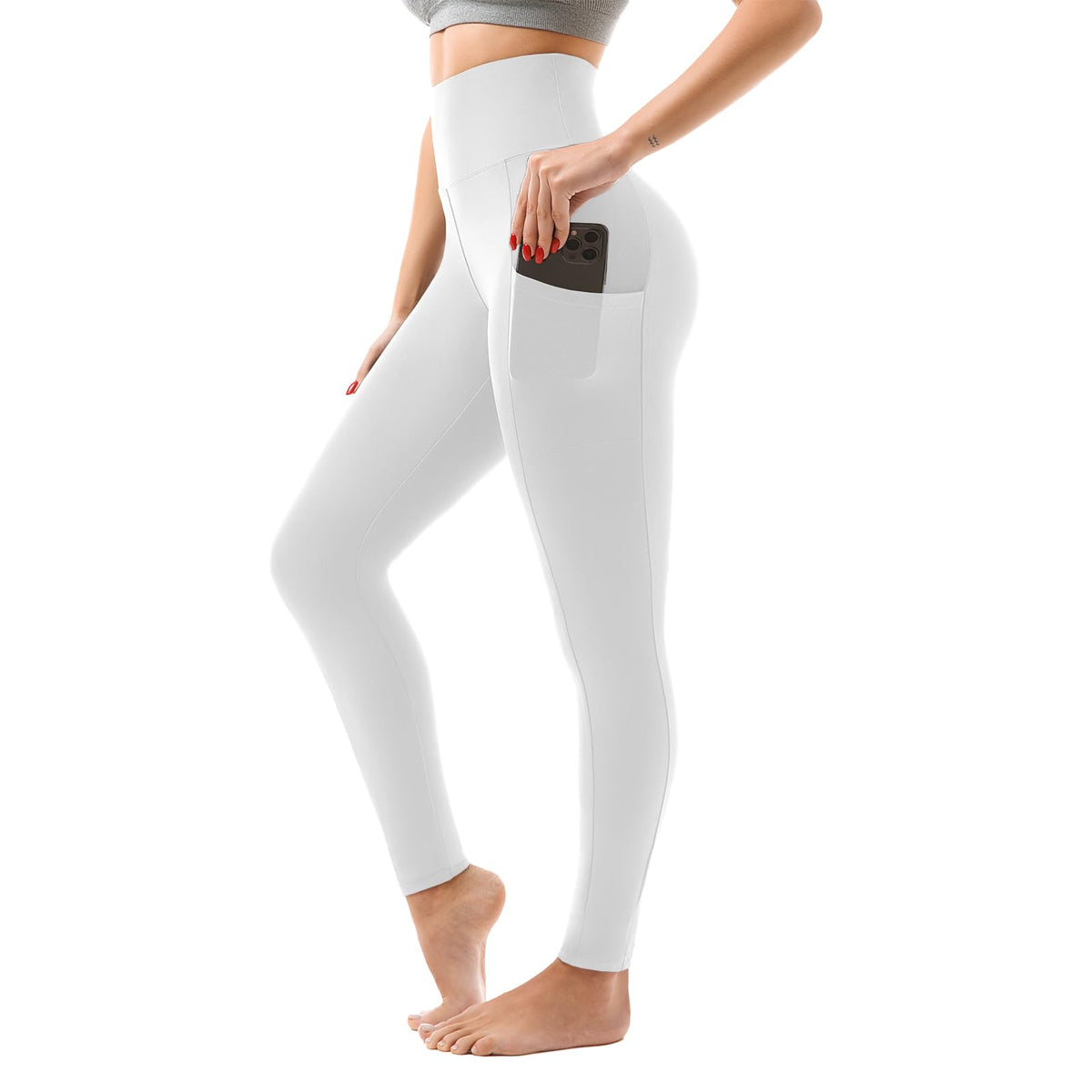 SINOPHANT Womens Leggings with Pockets High Waisted