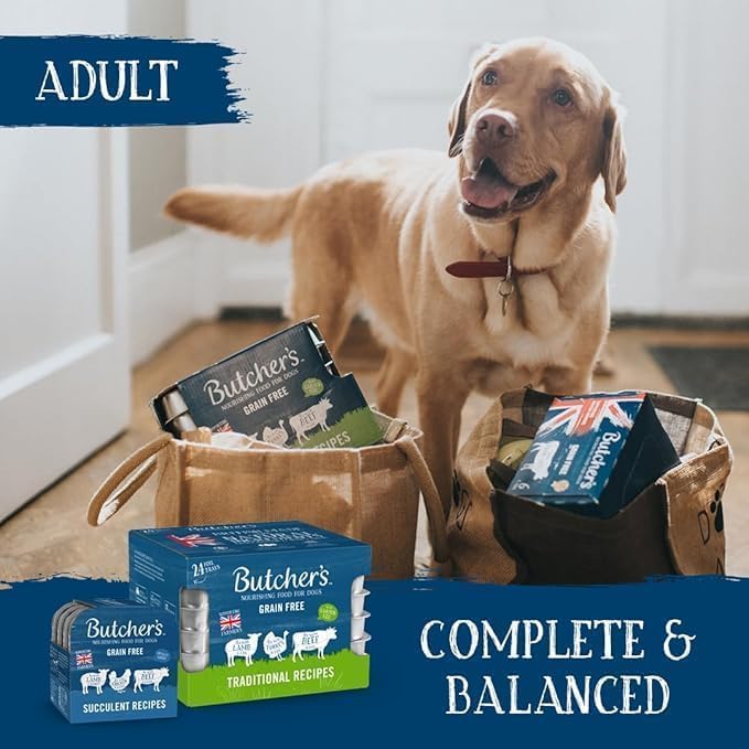 Butcher's Complete Wet Can Adult Dog Food Recipes in Jelly Pack 24x400g