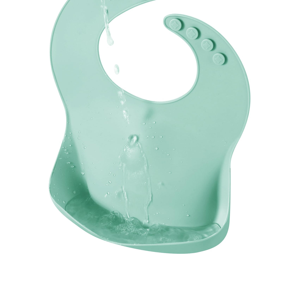 PandaEar 3 Pack Thick Silicone Baby Bibs for Babies & Toddlers (10-72 Months)| Waterproof Baby Feeding Bibs Adjustable with Wide Food Catcher Pocket, Soft, Unisex, Non Messy |Brown/Blue/Green