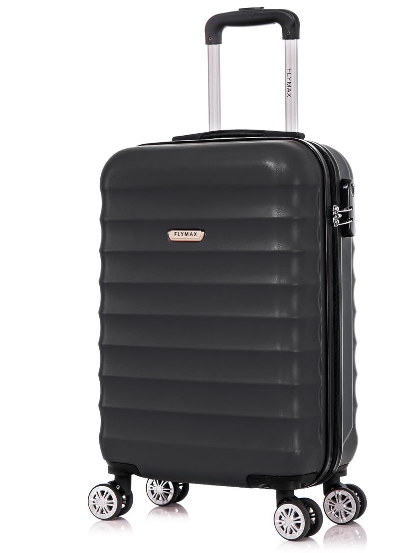 FLYMAX 55x40x20 Ryanair Cabin Bag Hand Luggage Lightweight Suitcase Approved Carry on Luggage Case 2.5KG 40L Royal
