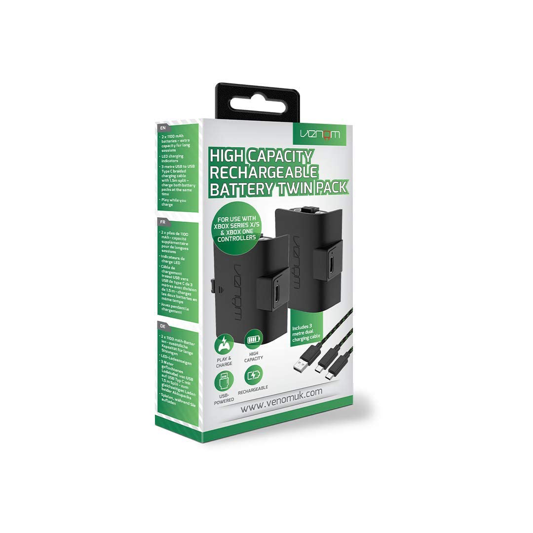 Venom Rechargeable Battery Twin Pack - White (Xbox Series X & S/Xbox One)