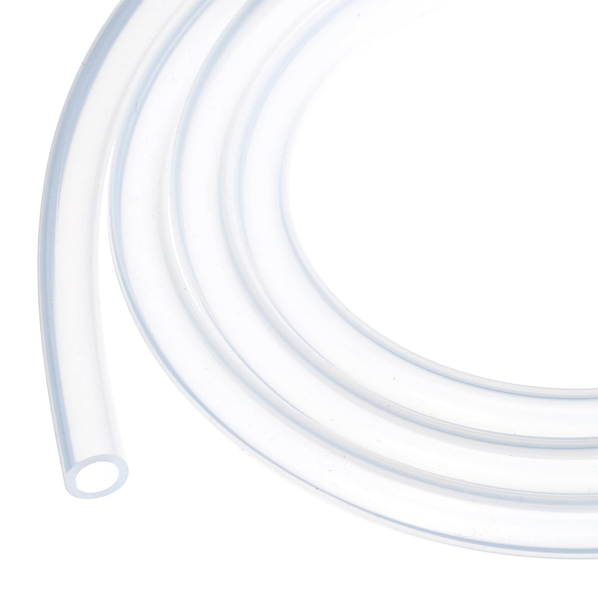 3.3ft Silicone Tubing 4mm ID 6mm OD Clear Industrial Plastic Tubing Pure Silicone Hoses for Pump Siphoning Draining Irrigation Brewing, 1/4"