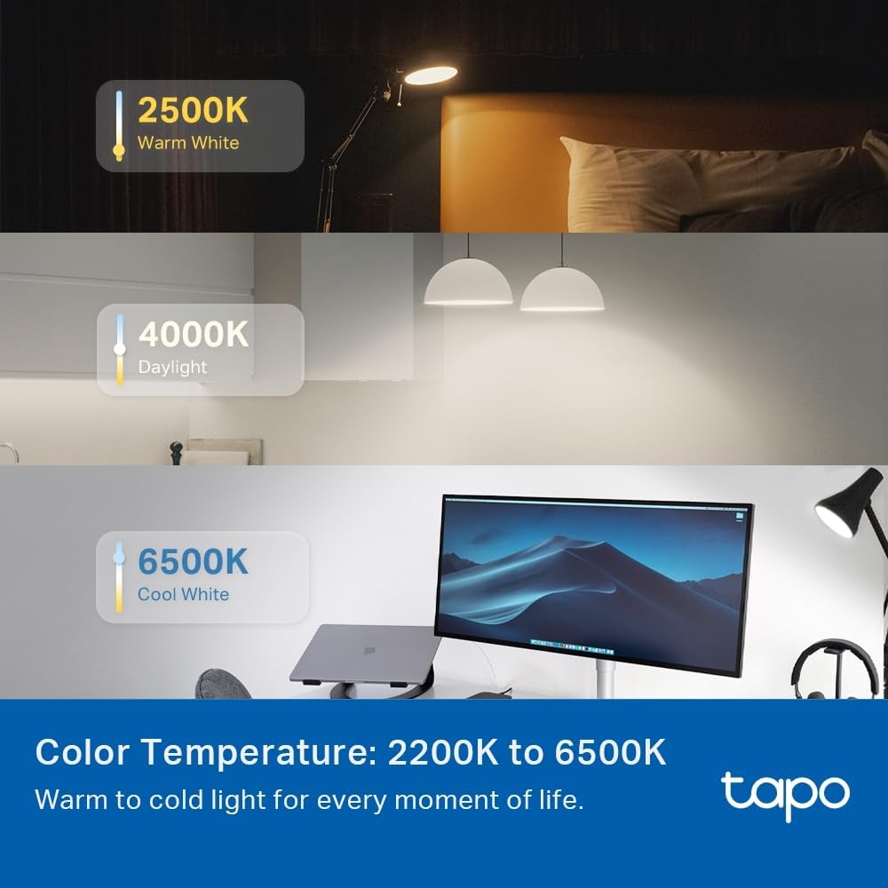 Tapo L530B B22 Smart Bulb Multicolour Dimmable LED Light Bulb