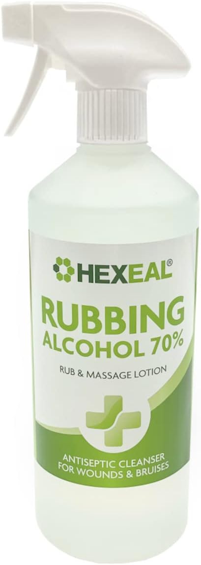 Hexeal 70% Rubbing Alcohol 500ml Spray – Cleaner, Sanitiser