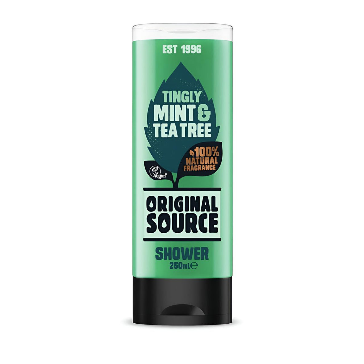 Original Source Mint & Tea Tree Shower Gel, 100 Percent Natural Fragrance, Vegan, Cruelty Free, Paraben Free, Large Bottle, 750 ml