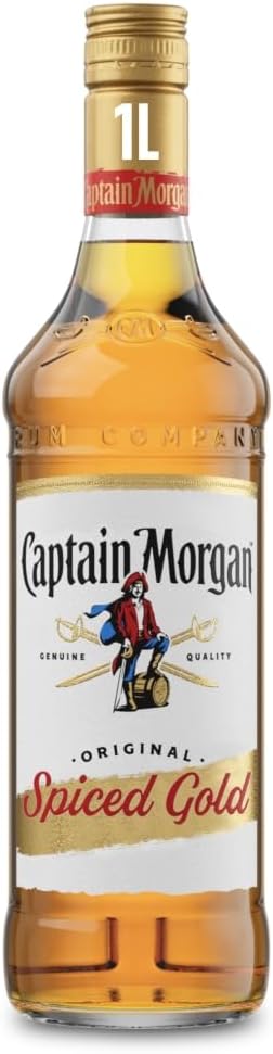 Captain Morgan Original Spiced Gold | 35% vol | 1L | Caribbean Rum Based Spirit Drink with Spice | Vanilla & Brown Sugar Flavours