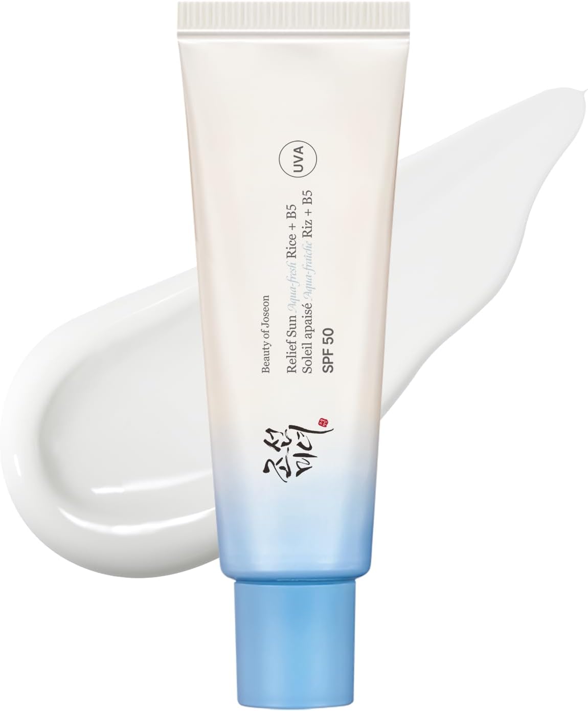 Beauty of Joseon Relief Sun Aqua-Fresh Rice Seed Water + Panthenol | Daily Korean Skincare and Korean Sunscreen for Oily Skin, Lightweight, Non-Sticky, and No White Cast 50 ml, 1.69 fl. oz.