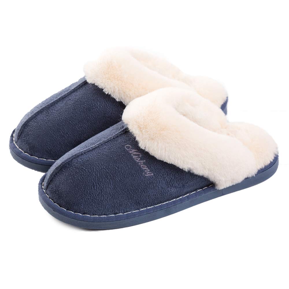 Misolin Womens Slippers With Memory Foam Fluffy Slip-on House