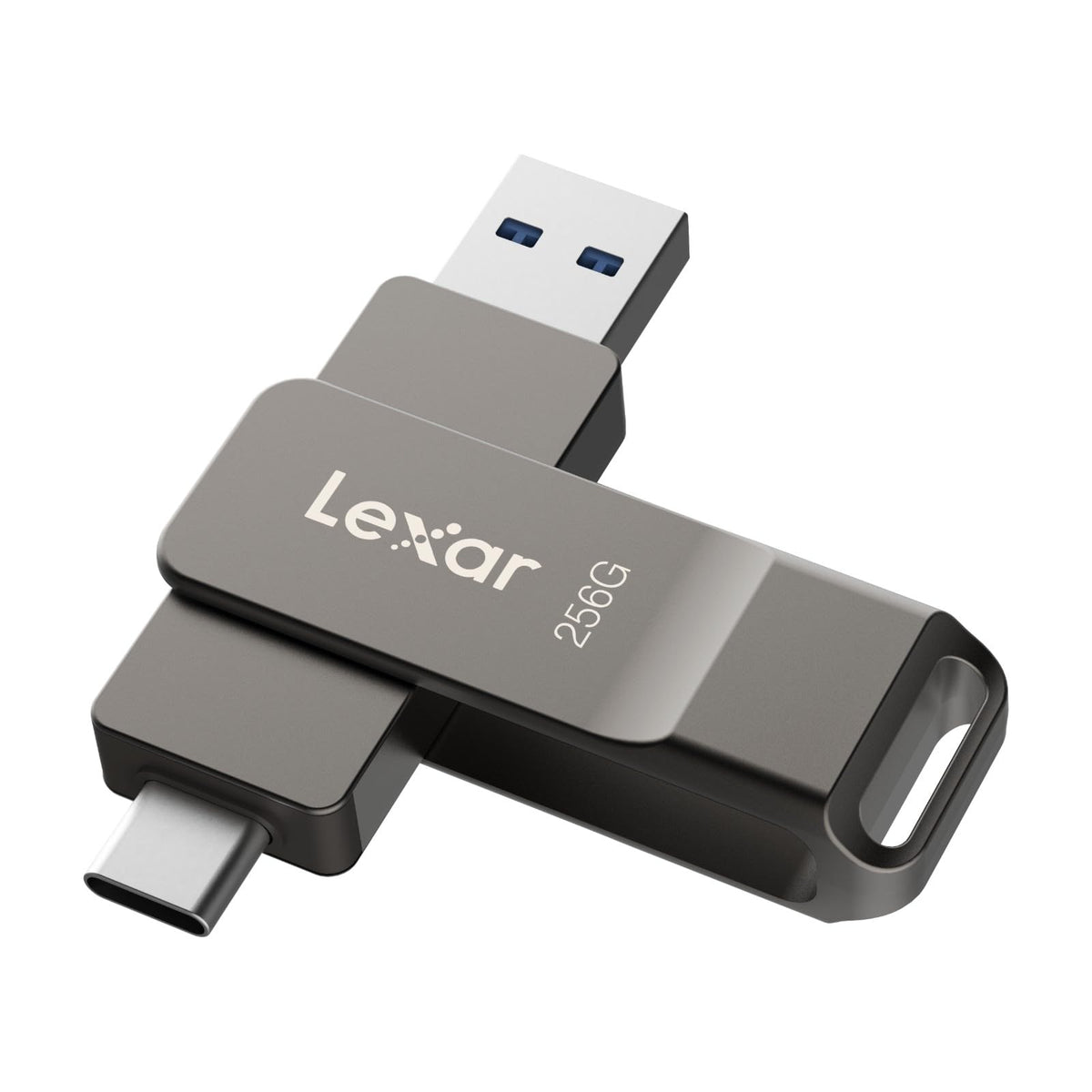 Lexar D40E 64GB Dual USB 3.2 Gen 1 Type-C Jump Drive,Champagne Silver