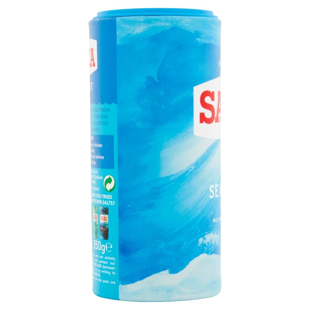 Saxa Fine Table Salt for Table & Cooking, 750 g Drum (1-Pack)