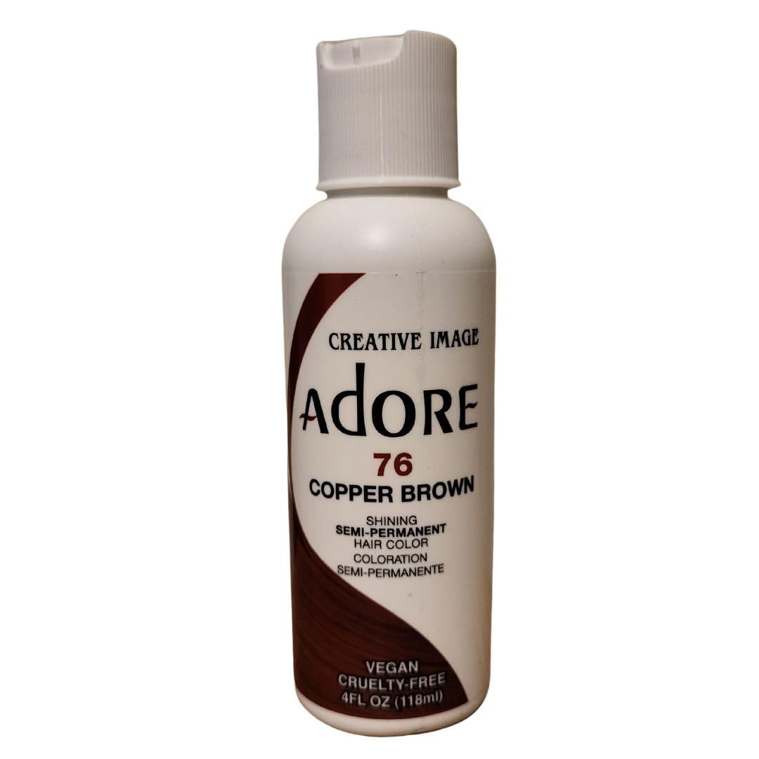 Adore Shining Semi Permanent Hair Colour 121 Jet Black – Vibrant Black Hair Dye, Vegan & Cruelty-Free, Ammonia, Peroxide & Alcohol Free