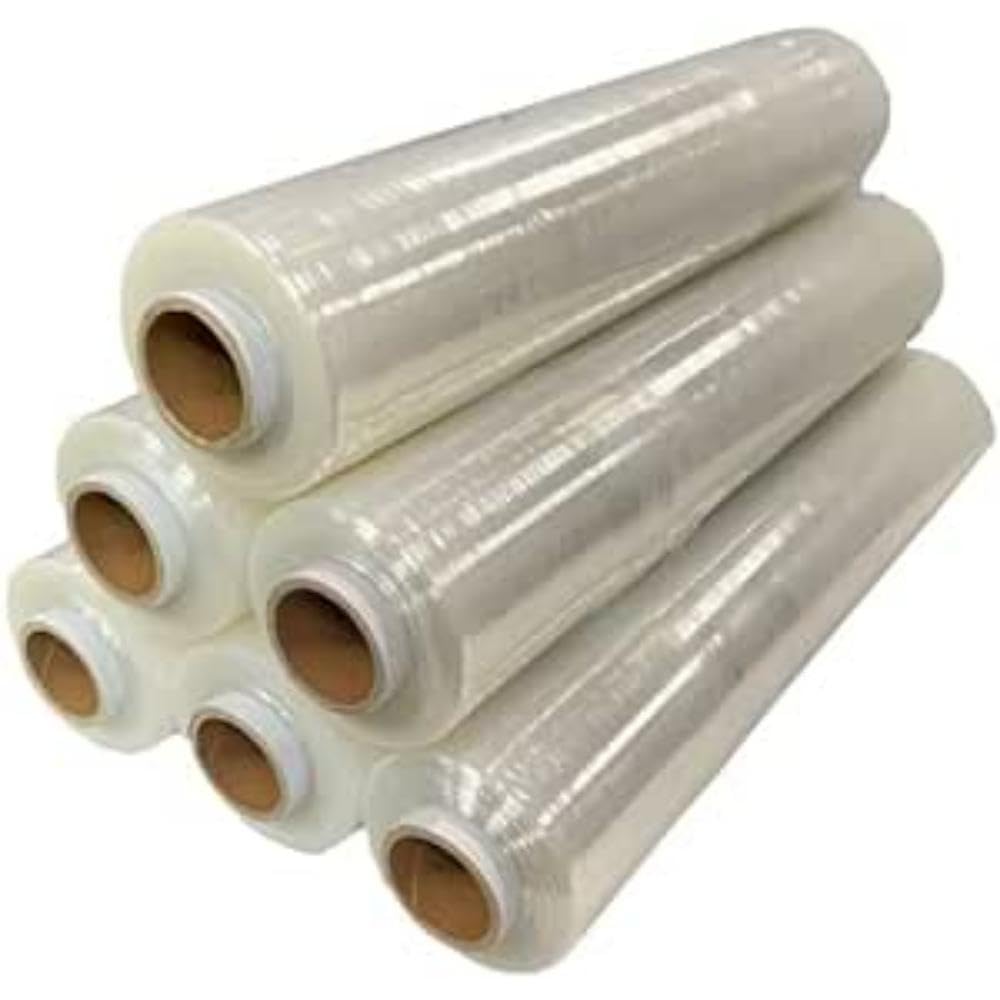 G4GADGET Heavy Duty Pallet Wrap 400mm x 200m Elongation | Strong Cling Film for Packaging, Moving & Storage | Tear Resistant, Waterproof & Moisture Proof Shrink Wrap Rolls