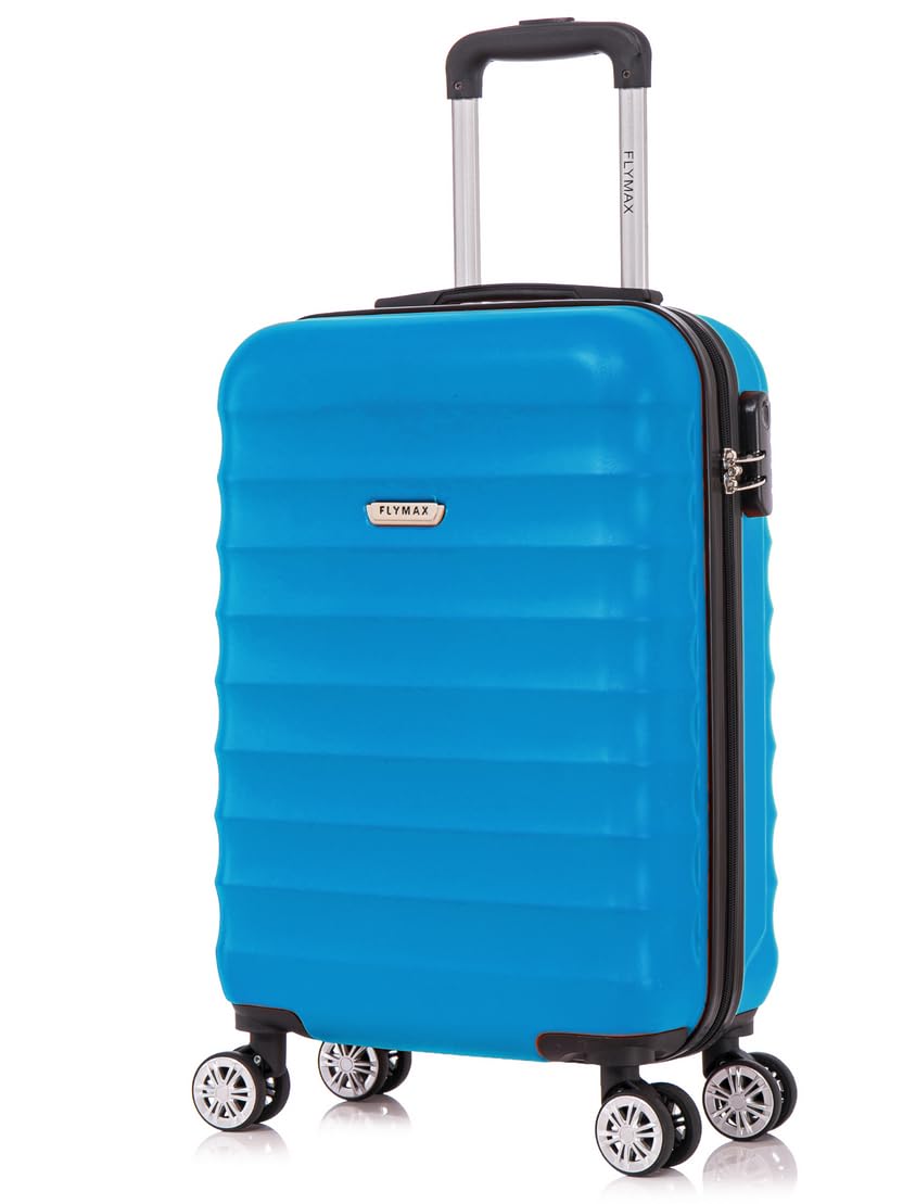 FLYMAX 55x40x20 Ryanair Cabin Bag Hand Luggage Lightweight Suitcase Approved Carry on Luggage Case 2.5KG 40L Royal