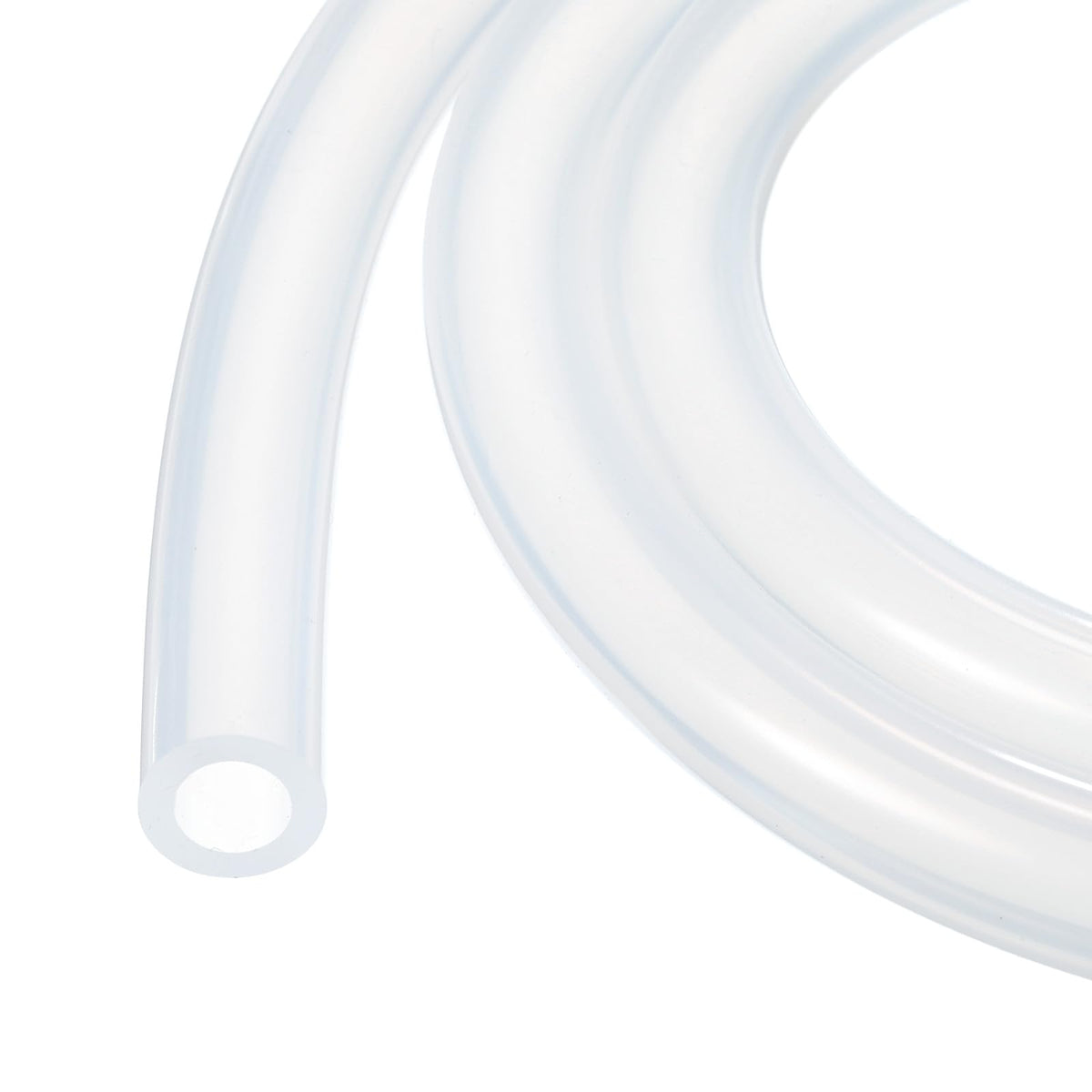 3.3ft Silicone Tubing 4mm ID 6mm OD Clear Industrial Plastic Tubing Pure Silicone Hoses for Pump Siphoning Draining Irrigation Brewing, 1/4"