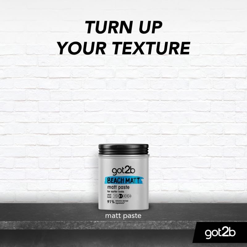 Got2B Schwarzkopf got2b Beach Matt Surfer Look Matt Paste, 100ml