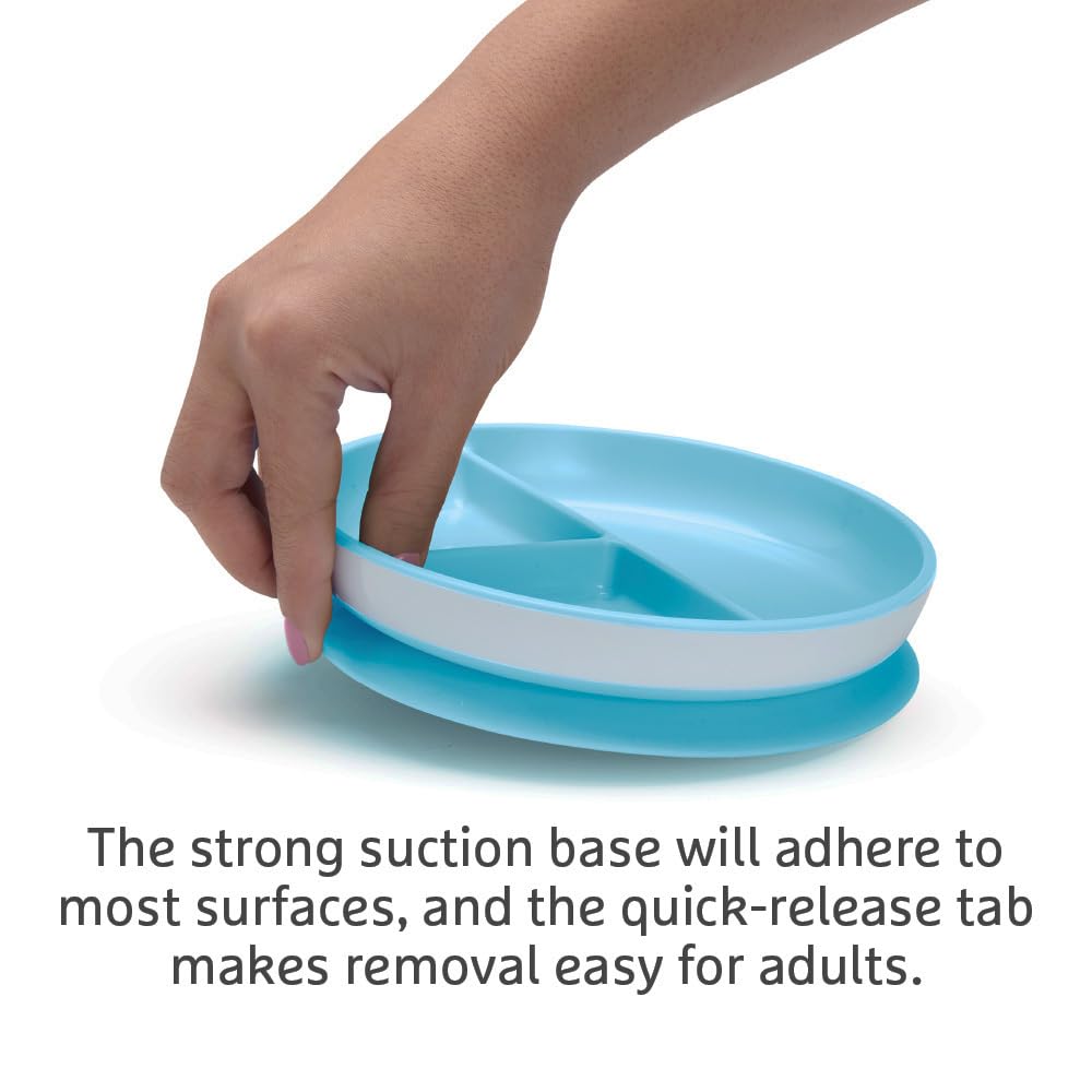 Munchkin Stay Put Baby Suction Bowl Set| Baby Bowls for Weaning| Baby Feeding Suction Dish Pack| for Babies & Toddlers 6 Months+|BPA Free Weaning Set for Babies| Microwave/Dishwasher Safe | 3 Pack