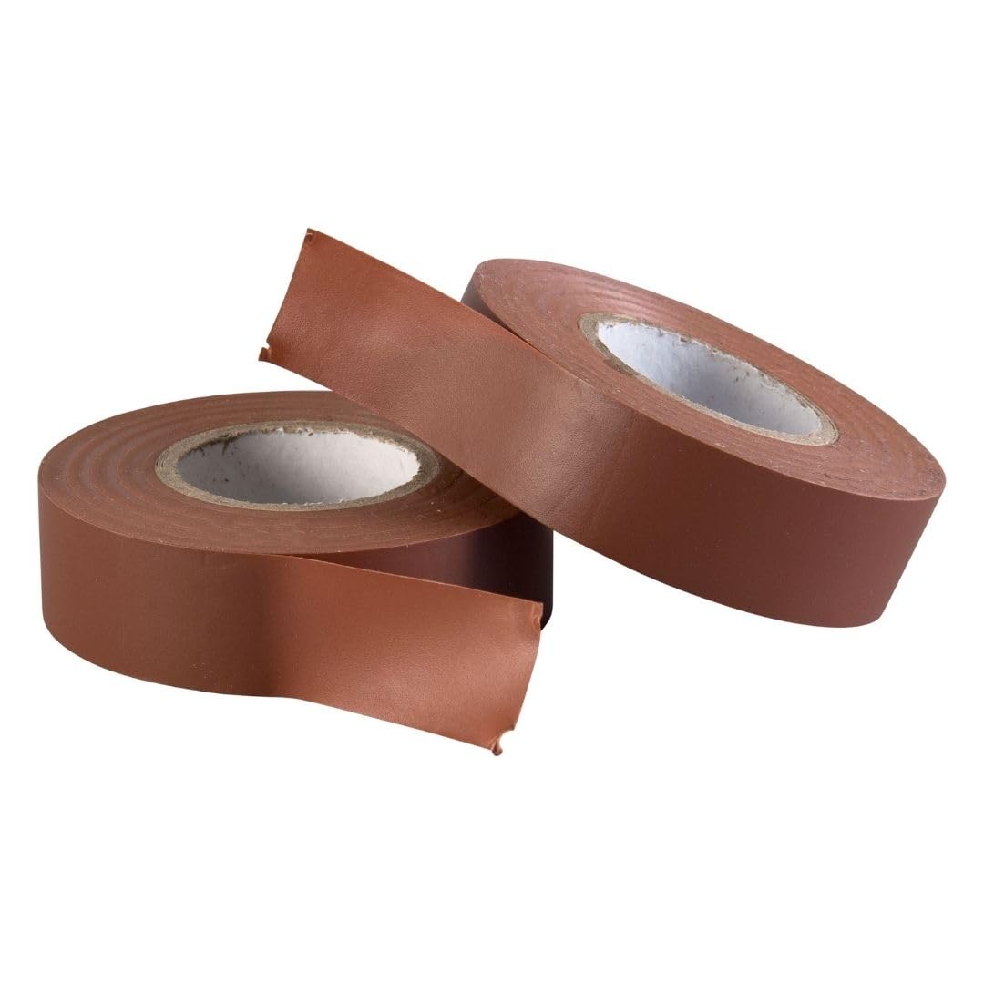 Gocableties Grey Electrical Tape, 19mm x 20m, Strong Self-Adhesive PVC Insulation Tape for Insulating, Repairing and Protecting Electrical Wires, 2 Rolls