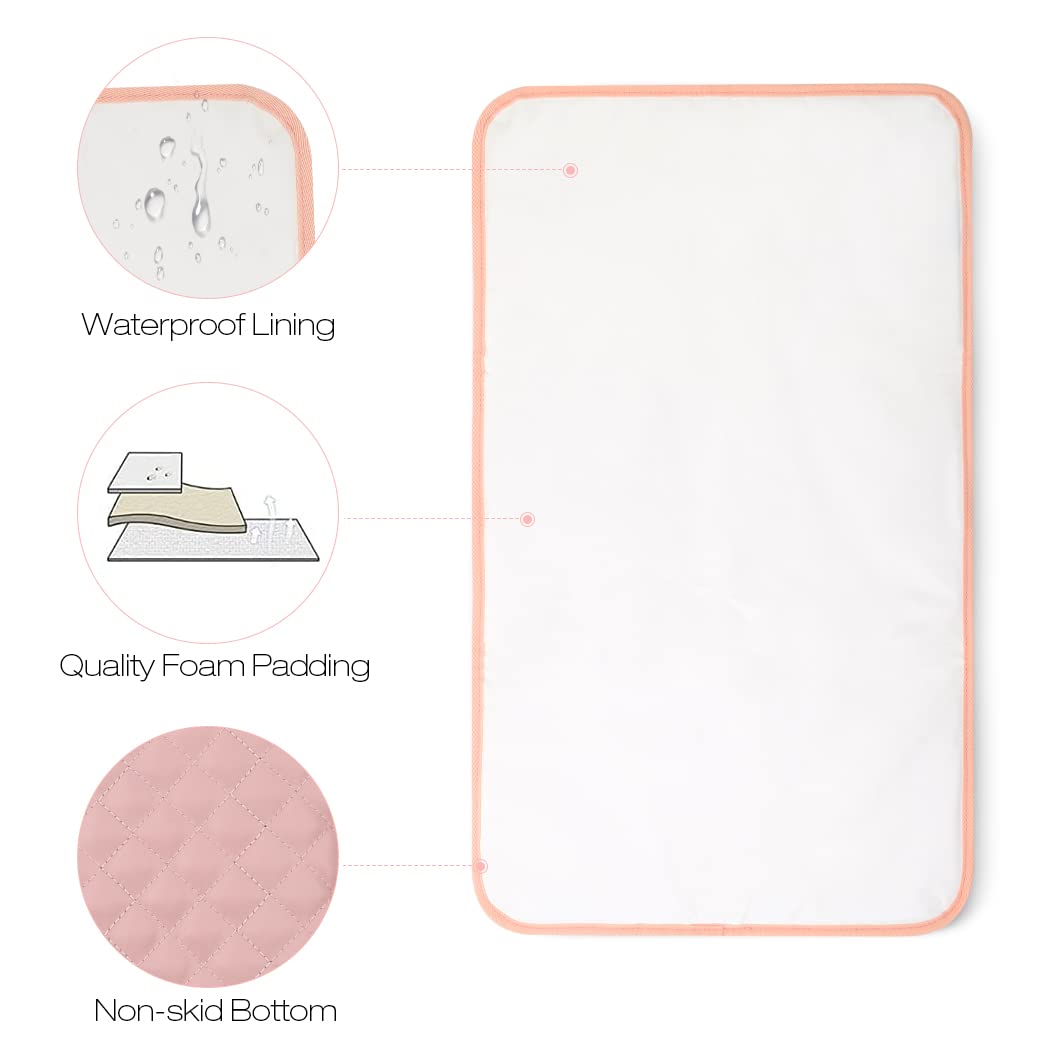 Lekebaby Foldable Travel Changing Mat Portable Baby Change Mat, Grey