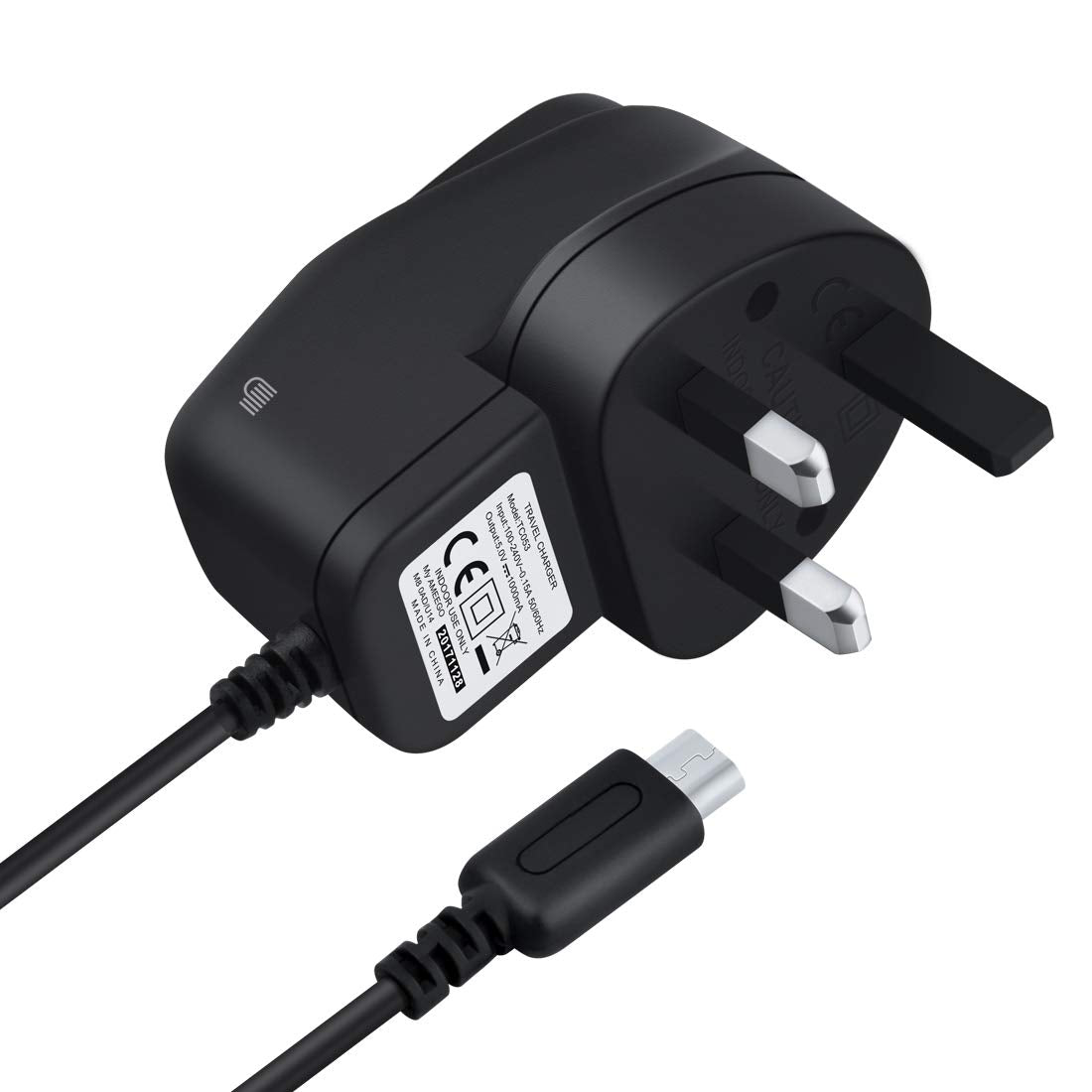 AMEEGO UK Wall Charger AC Power Adapter for Nintendo 3DS / 3DS XL / 2DS / DSi/DSi XL/New 3DS / New 3DS XL/New 2DS XL, 100-240V, Output 5V 1A