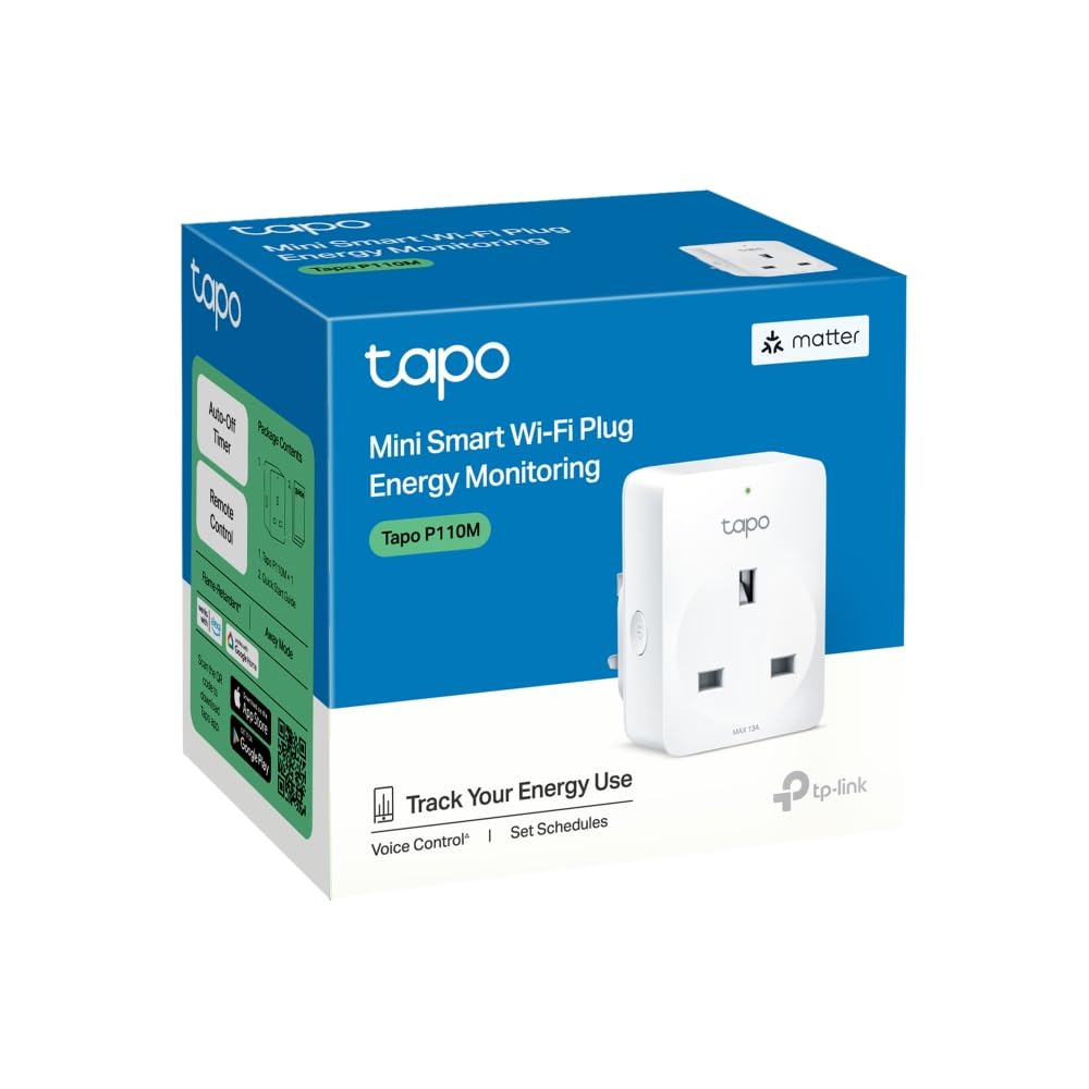 Tapo P110(4-pack) Smart Plug, Energy Monitoring WiFi Plug, Max 13A