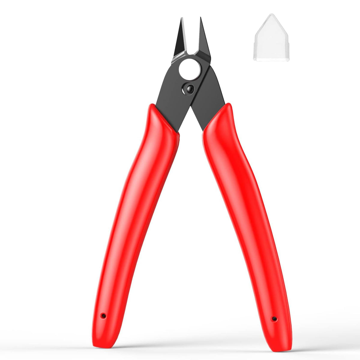 BOENFU Flush Cutter Small Wire Cutters Cable Tie Cutter 10 Pack 5 Inch Precision Wire Clippers Hobby Snips Side Cutting Pliers for Jewelry Making, Electronics, Black