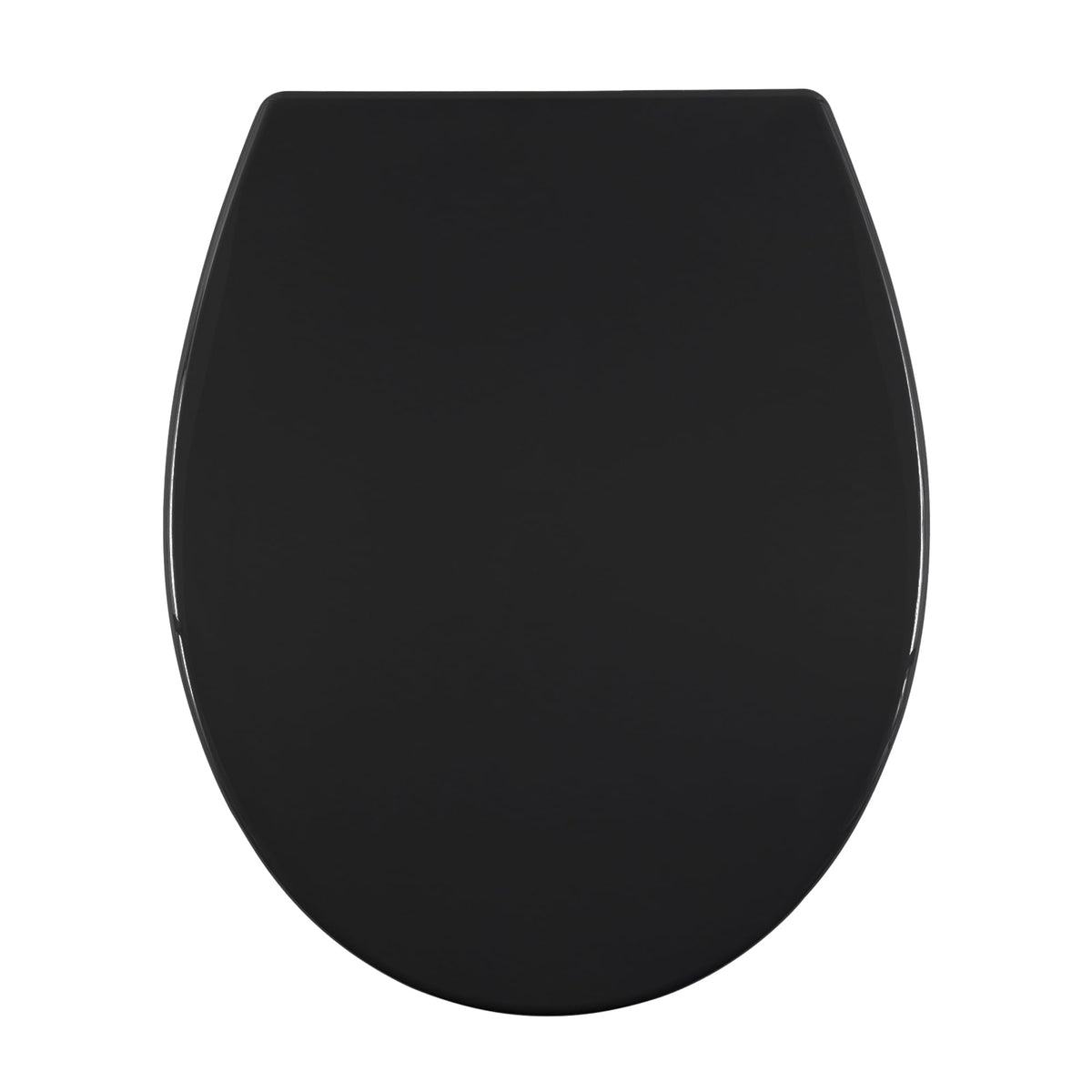 AQUALONA® Premium Thermoplastic Toilet Seat Soft Close Hardwearing Seat with Two Button Hinge Release D Shaped Easy to Clean Simple Installation Top and Bottom Fittings (White - D Shape)