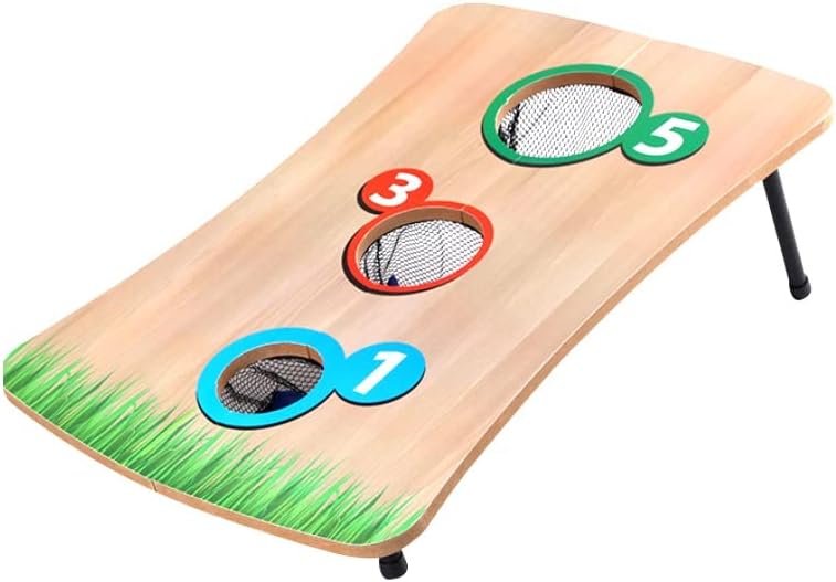 Unibos Bean Bag Toss Game for Kids – Wooden Cornhole Set with 6 Bean Bags – Indoor & Outdoor Garden Party Game – Foldable Carnival Throwing Game for Birthday Parties, Family Fun & BBQs