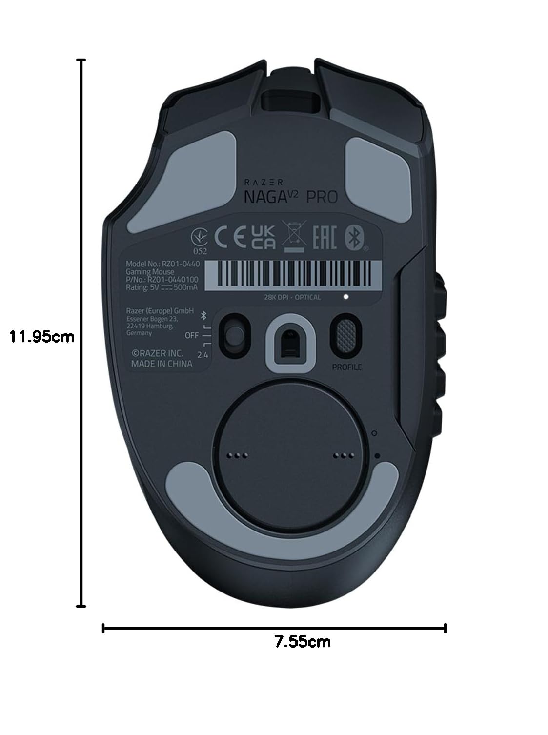 Razer Naga X - Ergonomic MMO Gaming Mouse with 16 Programmable Buttons (2nd Gen Optical Mouse Switches, Advanced 5G Optical Sensor, 85g Ergonomic Design, RGB Chroma, Speedflex Cable) Black