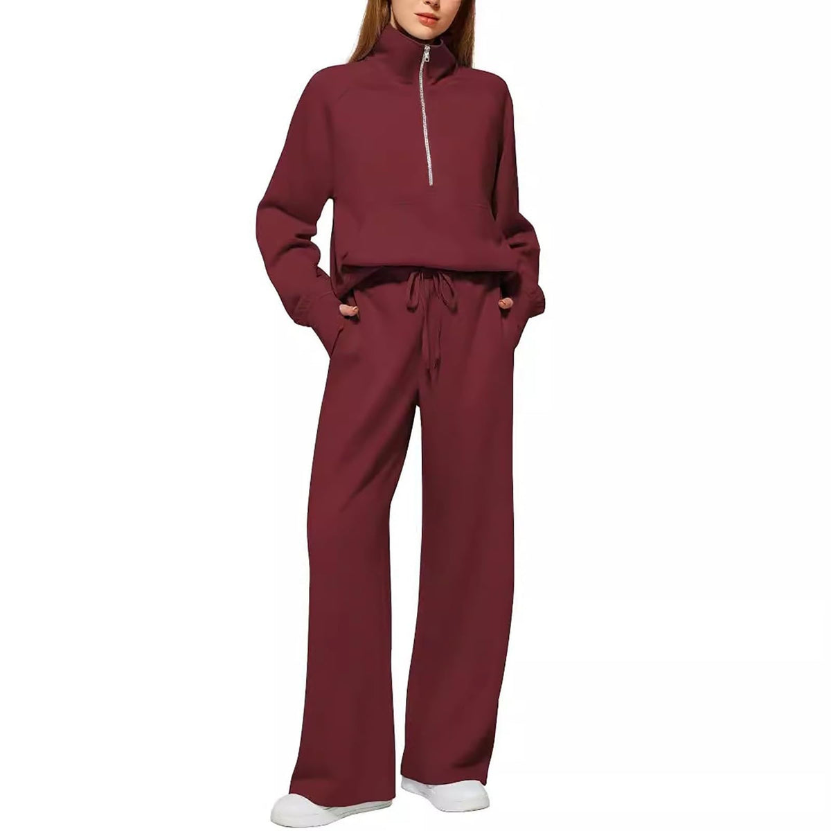 Lounge Wear Sets For Women Uk Women'S Fashion Tracksuit Full Set Comfort Long Sleeve Activewear Fall Outfits Gym Set 2 Piece Ladies Sweatshirts Sweatpants Zip Coat Tops Trousers Sets Clothing
