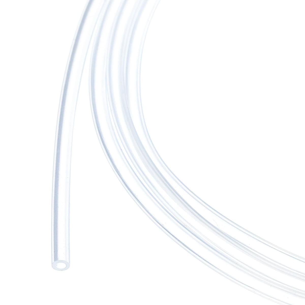 3.3ft Silicone Tubing 4mm ID 6mm OD Clear Industrial Plastic Tubing Pure Silicone Hoses for Pump Siphoning Draining Irrigation Brewing, 1/4"