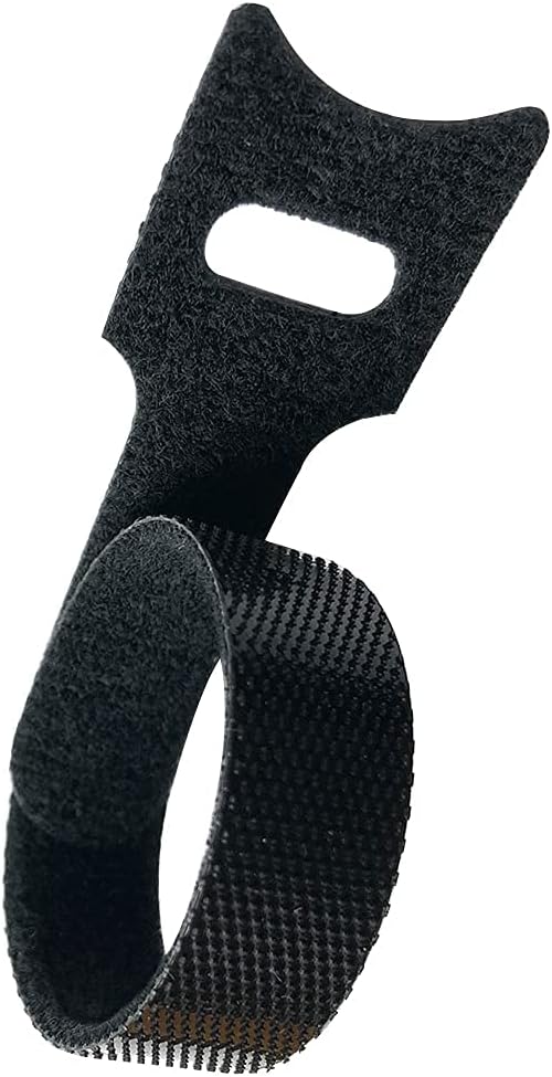 Reusable Cable Ties Black 100 Pack Cable Straps Adjustable Releasable Wire Ties Hook and Loop Cable Tie Tidy for Desk Compatible PC Cable Management Cord Organiser