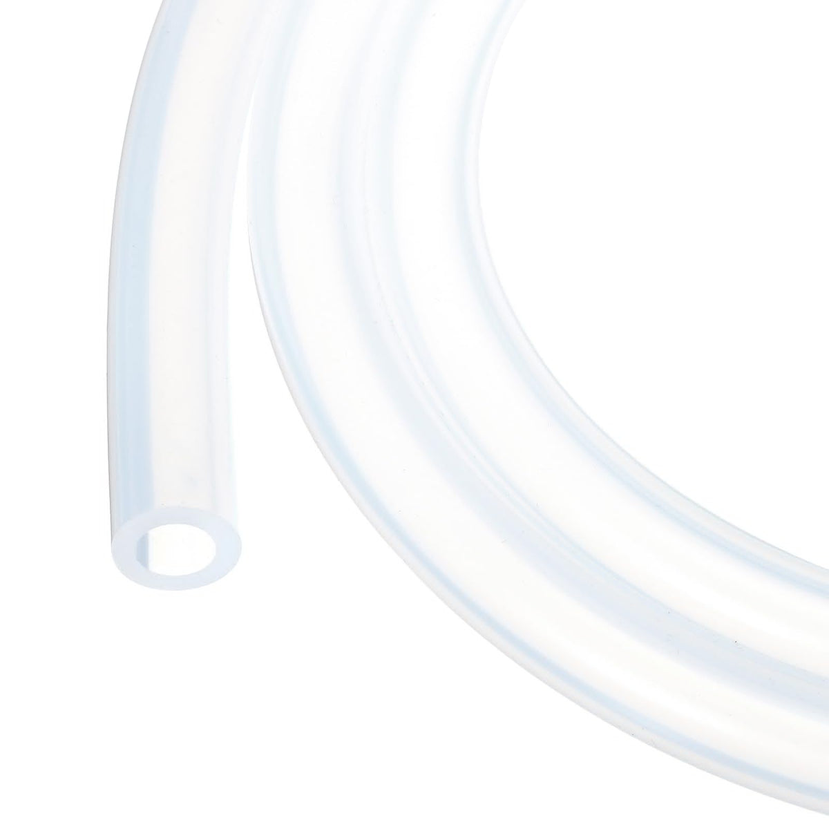 3.3ft Silicone Tubing 4mm ID 6mm OD Clear Industrial Plastic Tubing Pure Silicone Hoses for Pump Siphoning Draining Irrigation Brewing, 1/4"