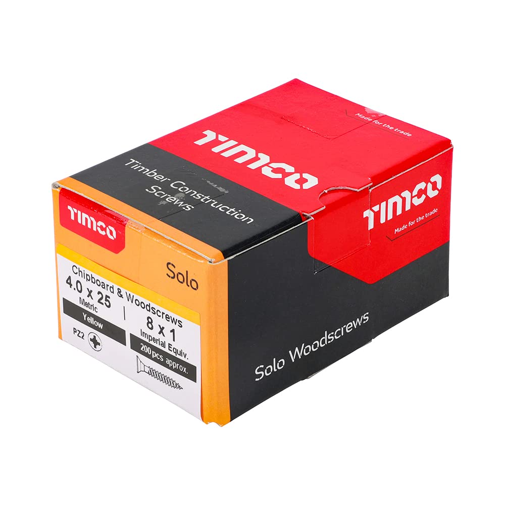 TIMCO Solo Chipboard & Woodscrews - Gold - 6.0 x 90mm - 60090SOLOC