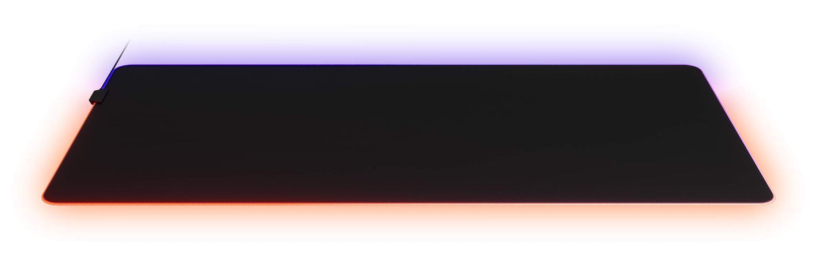 SteelSeries QcK Edge Cloth Gaming Mouse Pad - Never-fray Stitched Edges - Optimized For Gaming Sensors - Size L (450 x 400 x 2mm) - Black