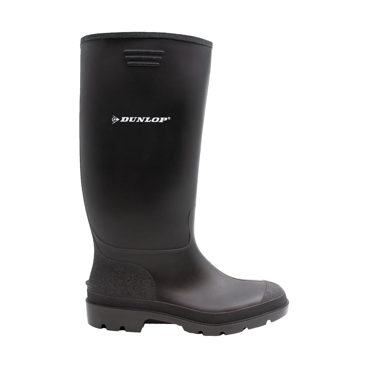 DUNLOP Pricemastor – Classic Waterproof Wellies for Men and Women – Lightweight and CE Certified – Durable PVC Wellies for Work & Leisure – Black – UK Sizes 2.5 to 13