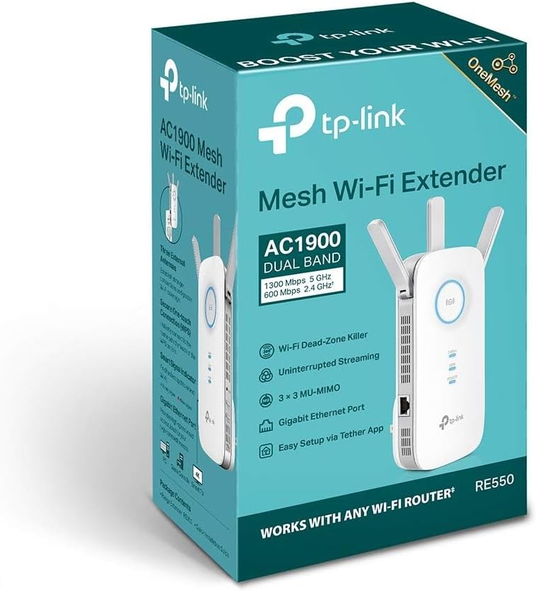 TP-Link RE550 AC1900 WiFi Extender Booster WiFi Booster