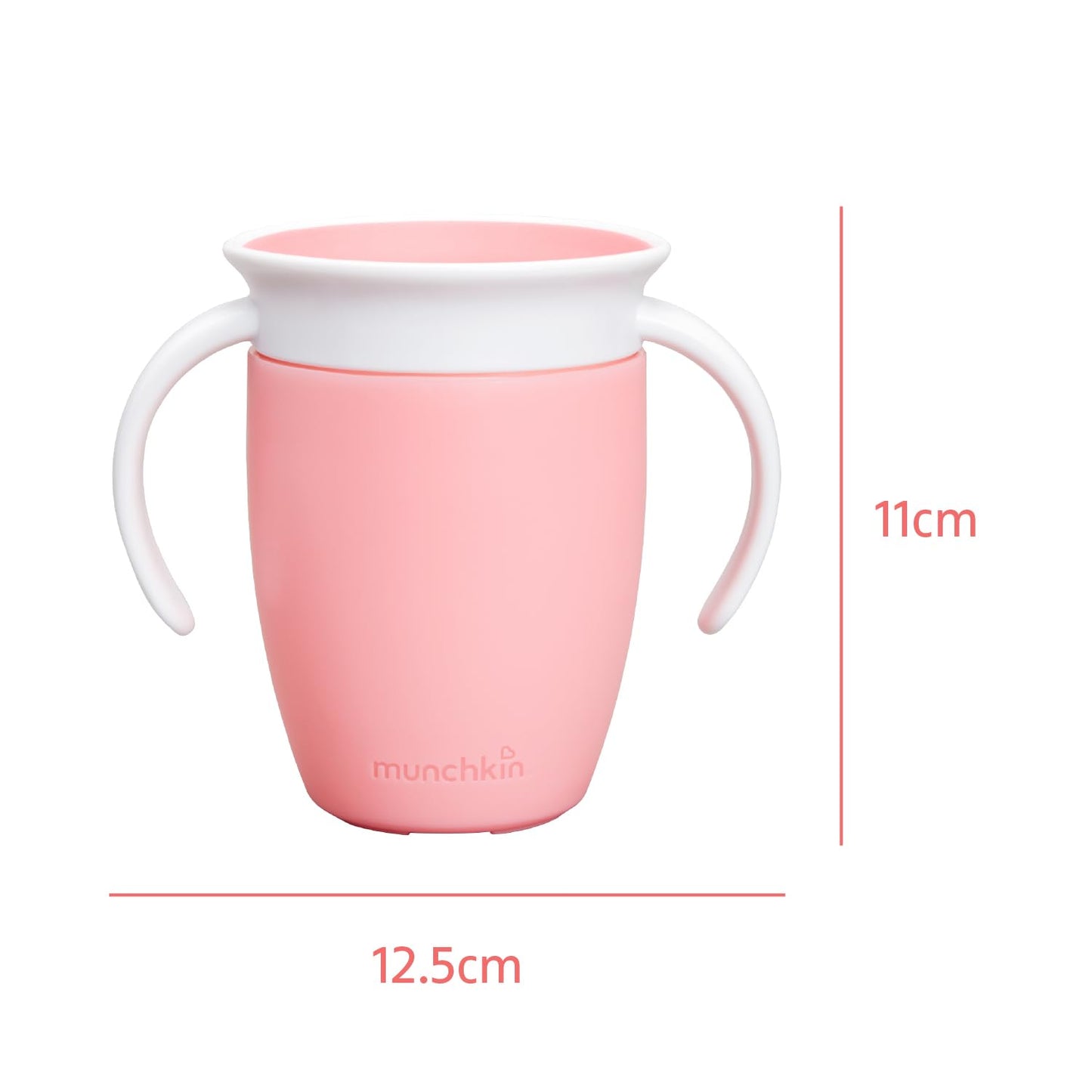 Munchkin Miracle 360 Sippy Cup | Trainer Toddler BPA Free Baby & Toddler Cups w.Handles | Non Spill | Dishwasher Safe Baby | Leakproof | 6+ Months| 7oz/207ml | 2 Pack | Blue/Green