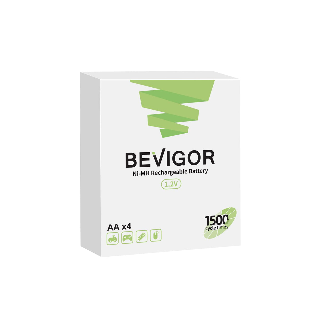 BEVIGOR AA Rechargeable Batteries 8 Pack, 1500 Cycles 2800mAh 1.2V High Capacity AA Ni-MH Rechargeable Batteries, Precharged