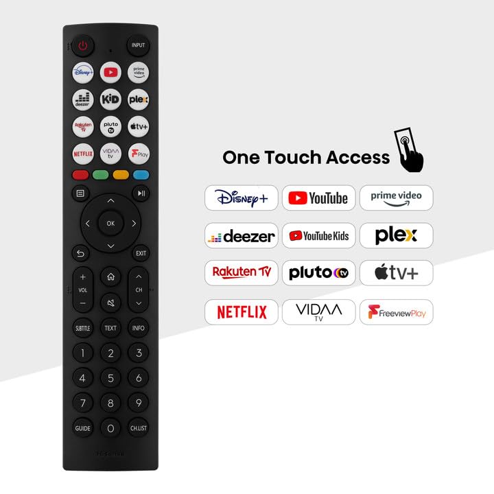 Hisense 40" 40A4QTUK FHD LED TV with Freely - Direct Lit LED, Dolby Audio, Natural Colour Enhancer, Games Mode, Sports Mode, Disney +, YouTube, Netflix